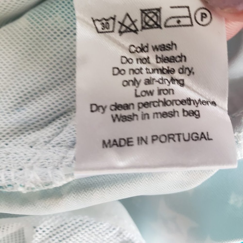 Marwida Mens Swim Trunks Large Aqua Star Luxury Recycled Fabric Pockets NEW - Picture 10 of 11